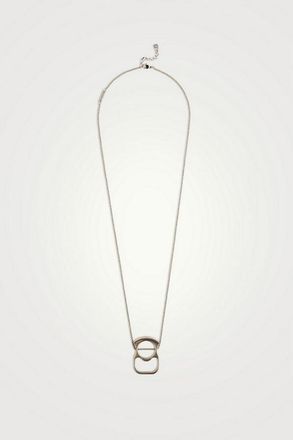 Givenchy G Can Pendant Silvery Necklace_Silvery