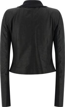 Rick Owens Womens Black Lamb Leather Jacket Clothing