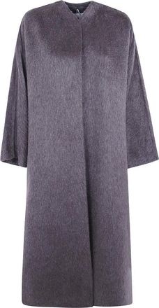 Max Mara Abrigo Febo Oversized - Coats - Mujer - Gris - S