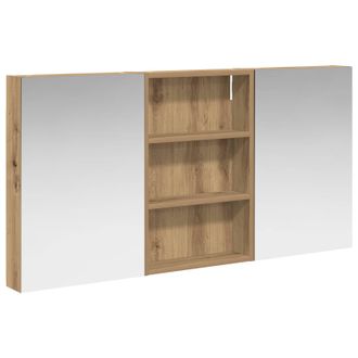 vidaXL Juego De Muebles De Ba&ntilde;o Con Estante 3 Pcs 120 X 10,5 X 60,5 Cm Vidaxl