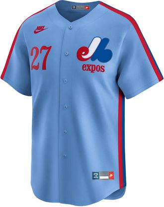Nike Vladimir Guerrero Montreal Expos Cooperstown Nike Mens Dri-FIT MLB Limited Jersey in Blue | CO25MEC1QTZ-YUG
