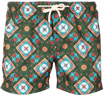 Peninsula Eilandpatroon Zwembroek - Heren - Strandmode - Veelkleurig - 2XL - Nylon - Badmode