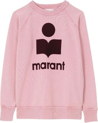 Isabel Marant Hoodies & sweatvesten, Dames, Roze, M, Katoen, Millyny Sweatshirt