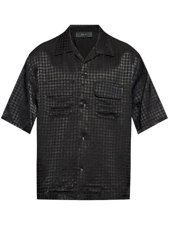 Amiri monogram short-sleeve shirt - men - Viscose - S - Black