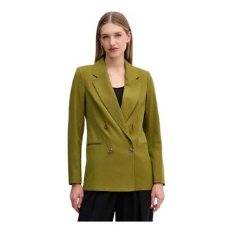 Benetton Dames, Jassen, Groen, Maat: XS Leer