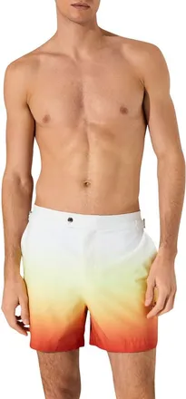 Reiss Amore Ombr&eacute; Side Adjuster Swim Trunks in Orange at Nordstrom, Size Medium