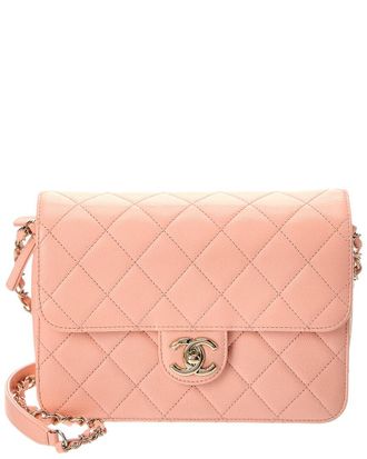 Chanel Pink Quilted Leather Matelasse Shoulder Bag (Authentic Pre-Loved)