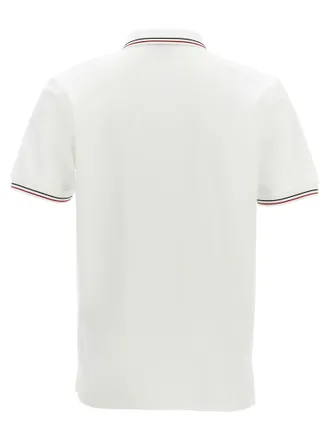 Prada Mens White Cotton Polo Shirt