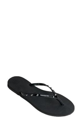 Havaianas You Spikes Flip Flop in Black at Nordstrom, Size 9
