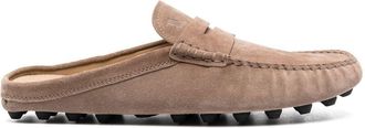 Tod's Gommino Bubble suede mules - men - Calf Leather/Calf Leather/Calf Suede/Rubber - 5.5 - Neutrals