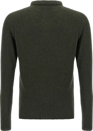 Maryya Boucl&eacute; Cotton Polo - Olive
