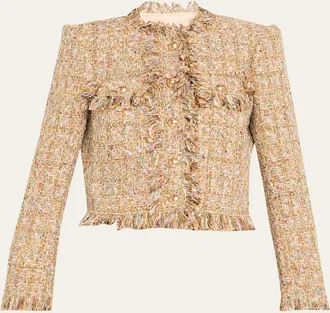 Cinq &agrave; Sept Clarise Tailored Boucl&eacute; Jacket