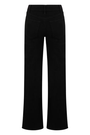 Frame Denim Womens Jeans Straight Black Cotton Straight-Leg
