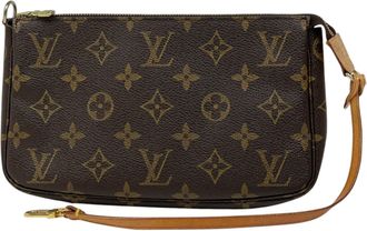 Louis Vuitton Brown Monogram Pochette Pouch (Pre-Owned)