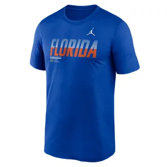 Nike Mens Florida Sideline Legend Jordan Brand Dri-FIT College T-Shirt in Blue | 0JTI4EVUFN-7SB