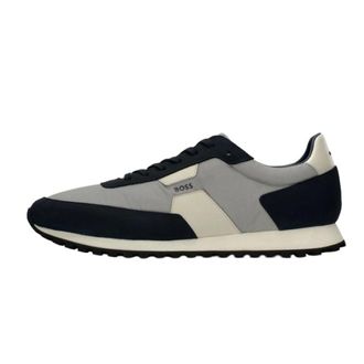 HUGO BOSS Hugo, Sneakers, male, Multicolor, Size: 9 US Parkour Runner5 Nylon and Leather Sneakers