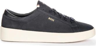 HUGO BOSS Belwar Tenn - Heren - Sneakers - Blauw - 40 EU - Leer - Schoenen