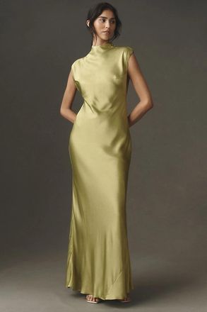 BHLDN Satin Knot Maxi Dress