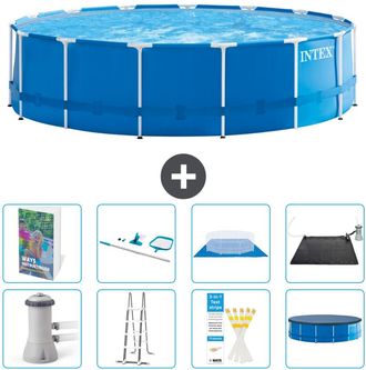 Intex Piscina Con Estructura Redonda - 457x122 Cm - 9-piezas S583