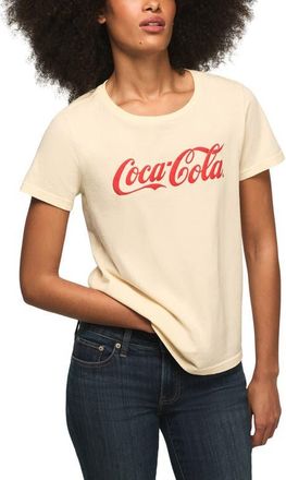 Lucky Brand Coca-Cola Brighten Your Day Cotton Graphic T-Shirt in Whitecap Gray at Nordstrom, Size X-Large