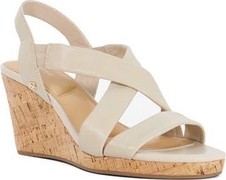 Dune London Kamies Slingback Platform Wedge Sandal in Ecru at Nordstrom, Size 7.5Us