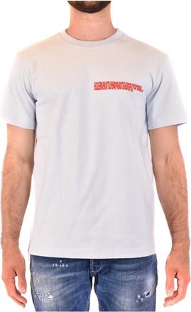 Calvin Klein Ss 20 T-Shirt - Heren - T-shirts - Blauw - S - Tops