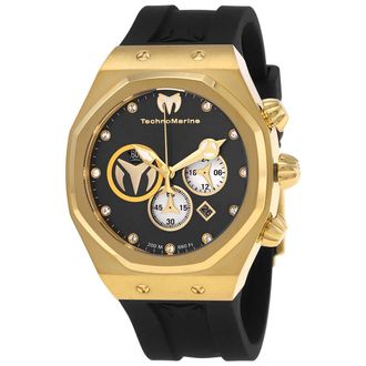 Technomarine Reef Chronograph Quartz Diamond Black Dial Mens Watch TM-520002
