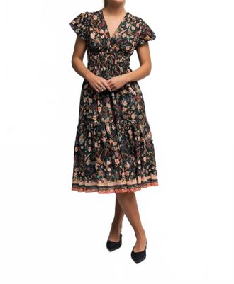 Ulla Johnson Angelica Dress In Obsidian Botanica