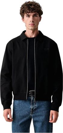 Guess LS Zip Up Sweat Jack - Heren - Sweatshirts & Hoodies - Zwart - Maat: 2XL Katoen