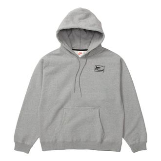Nike x Stussy Logo Hoodie Grey DJ9488-063
