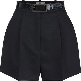 Elisabetta Franchi Dames, Korte broeken, Zwart, Maat: M Wol