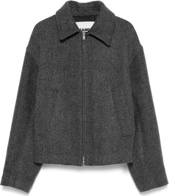 Jil Sander Jassen, Heren, Grijs, M, Stijlvolle buitenkleding jas