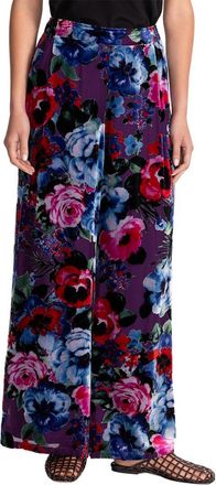 Johnny Was Rising Moon Silk-Blend Pant