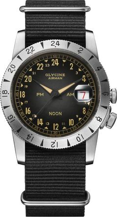 Glycine GL0478 Mens Airman Vintage Watch - Silver - One Size