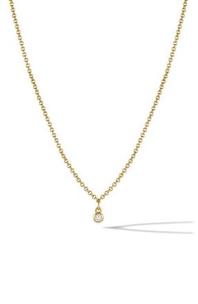 Vincero Bezel Sapphire Pendant Necklace in Gold at Nordstrom