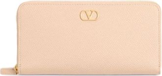 Valentino Garavani VLogo Signature Portemonnee met rits - Dames - Portefeuilles - Roze - ONE Size - Leer - Accessoires