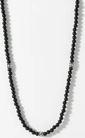 Mancino Metallic-accent small-bead necklace