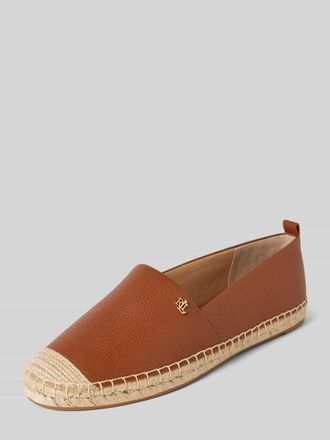 Lauren Ralph Lauren Espadrilles aus Leder Modell CAMERYN in Camel, Größe 36
