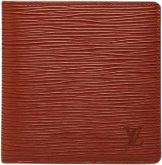 Louis Vuitton Pre-owned Epi Bi-fold Portemonnee - Dames - Vintage Accessoires - Bruin - ONE Size - Leer - Vintage