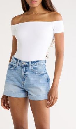 L'agence Adana Off the Shoulder Bodysuit in White at Nordstrom Rack, Size Xx-Large