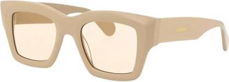 Jacquemus Accessoires, Dames, Beige, ONE Size, Les Lunettes BAC Zonnebrillen