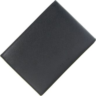 Prada Black Nero Leather Wallet (Bi-Fold) (Pre-Owned)