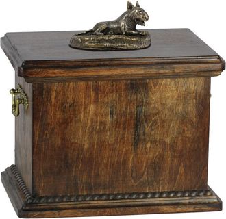 OEM Bull Terrier, Bull Terrier Ii - Urna Para Cenizas De Perro, Urna Con Estatuilla, Urna Elegante En Estilo Cl&aacute;sico De La Marca Art-dog