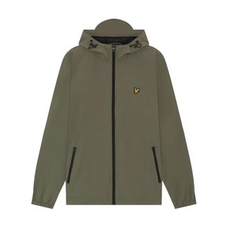 Lyle & Scott Giacca con cappuccio e zip a contrasto - - Sport - Uomo - Verde - M