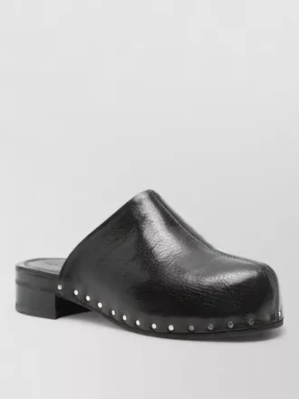 Our Legacy flat sandals round toe studded detail