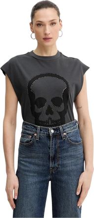 Zadig&Voltaire Cloe Tank Top - Dames - T-shirts - Grijs - XS - Katoen - Tops