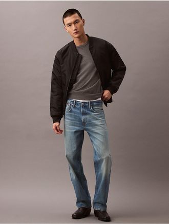 Calvin Klein Mens Extra Fine Merino Blend Crewneck Sweater - Grey - XS