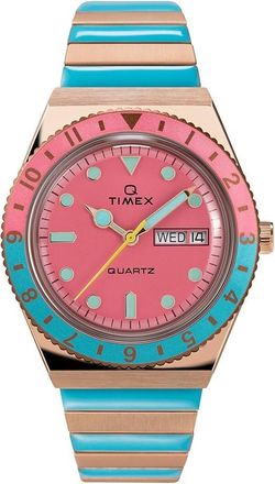 Timex Diver Inspired Q Malibu Rose Gold-Tone Expansion Ladies Watch