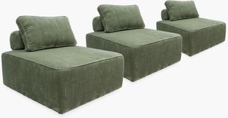 Sweeek Sof&aacute; Modular De Pana, 3 Plazas