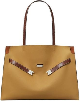 Tory Burch Lee Radziwill Canvas Tote in Khaki at Nordstrom